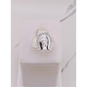 ❤️ 925 Sterling silver ring San Judas horseshoe ❤️ Size 6.5 ❤️